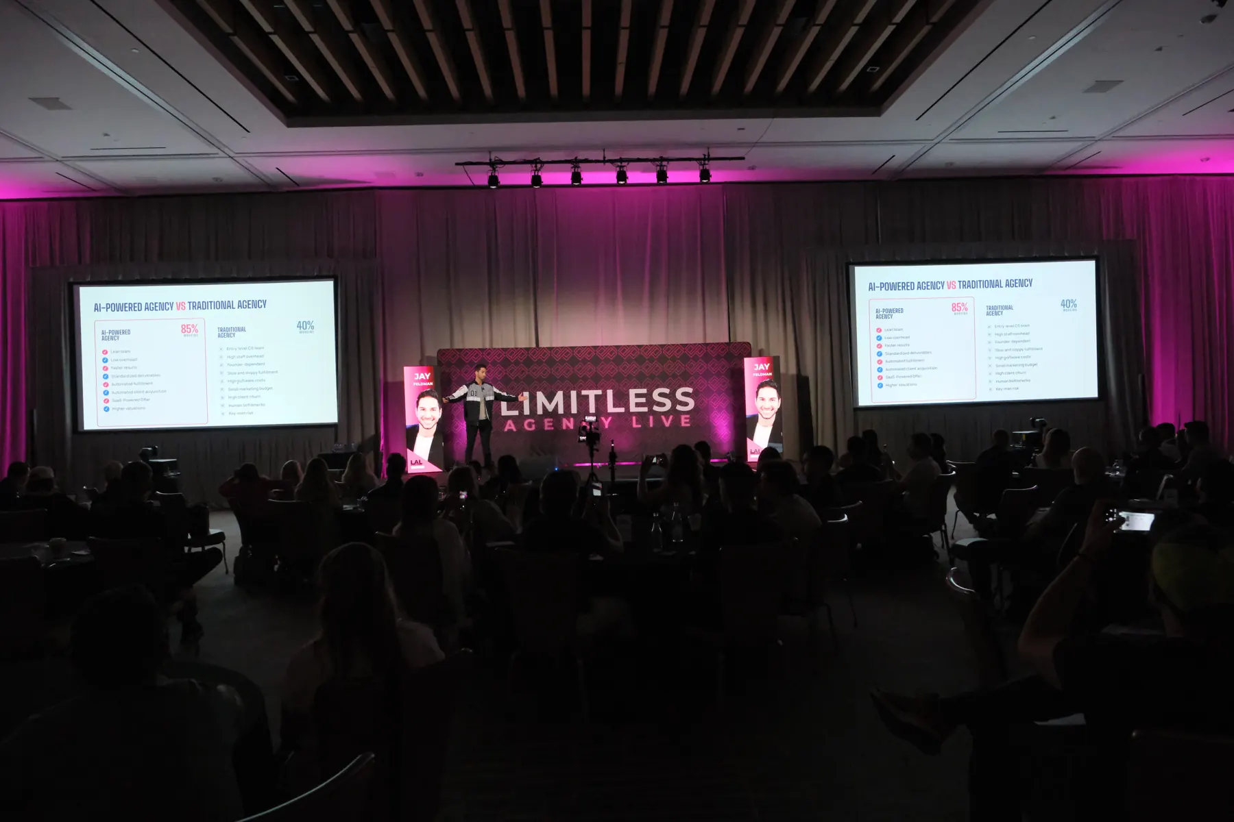 The Limitless Agency Live ballroom in Las Vegas